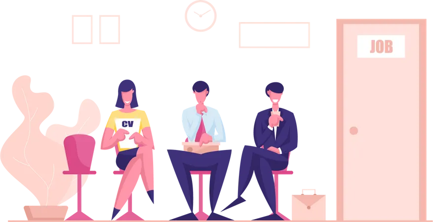 Job Interview  Illustration