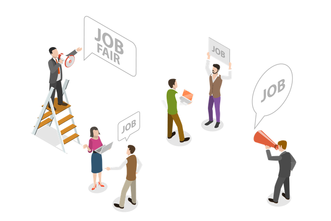 Job Marketing  Illustration