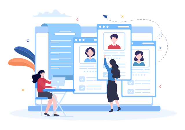 Job Placement Service  Illustration