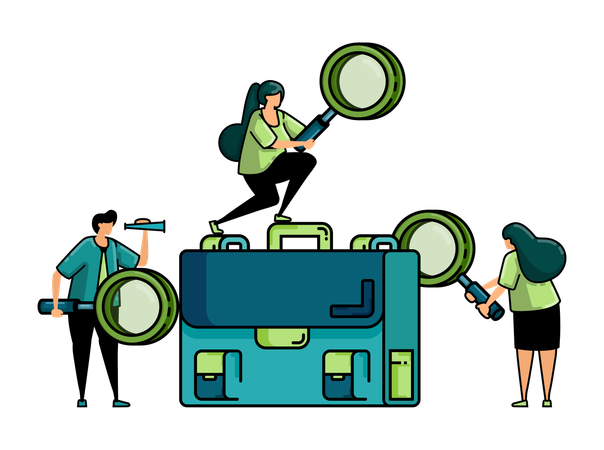 Job recruiting  Illustration