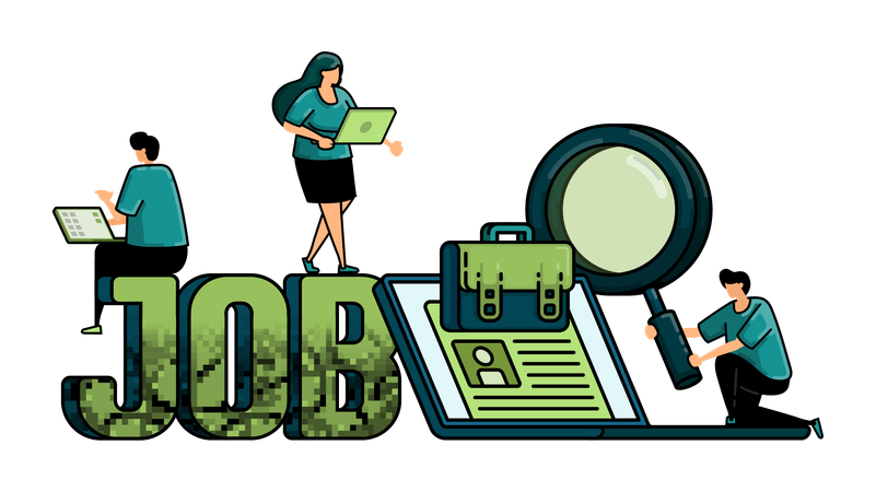 Job Recruitment  Illustration