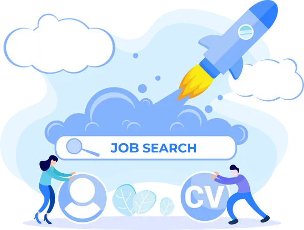 Job Recruitment  Illustration