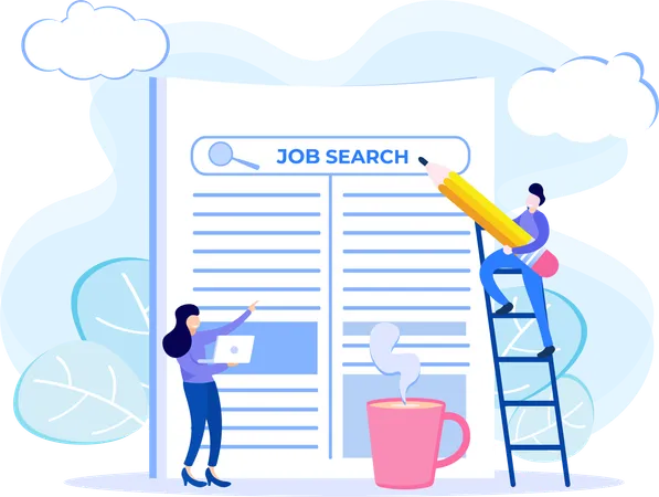 Job Search  Illustration