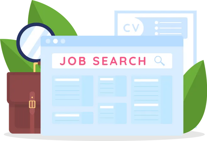 Job search Illustration
