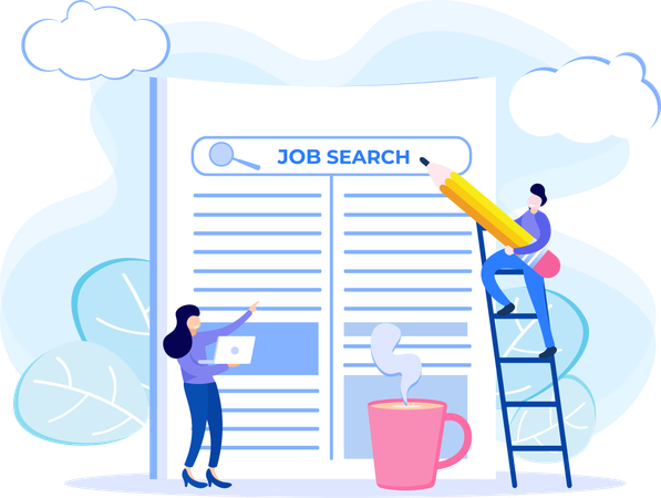 Job Search  Illustration