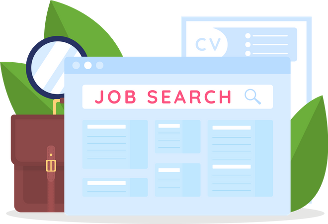 Job search  Illustration