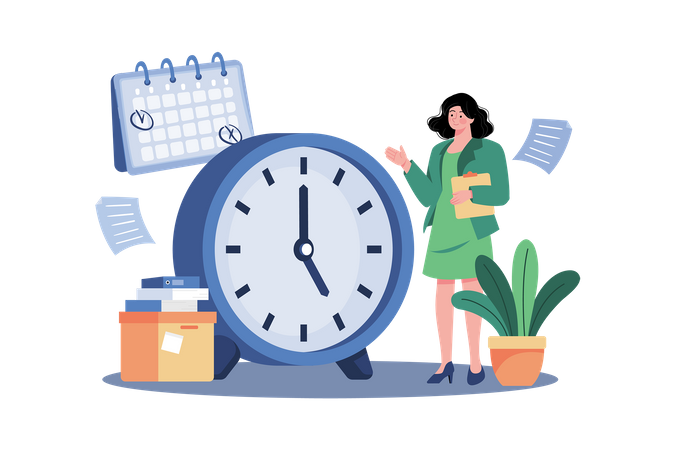 Job seekers dress professionally and arrive on time for interviews  イラスト