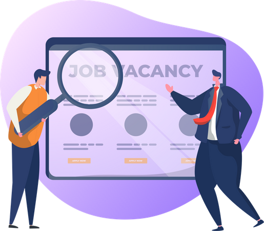 Job Vacancies Information  Illustration
