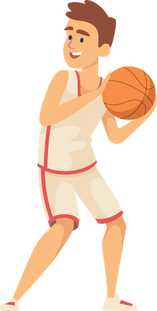 Jogador de basquete  Ilustração