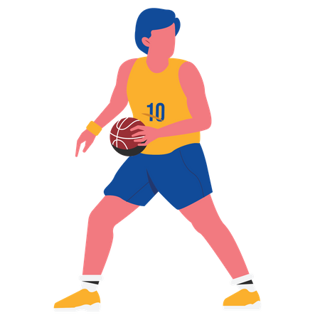 Jogador de basquete  Ilustração