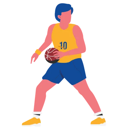 Jogador de basquete  Ilustração