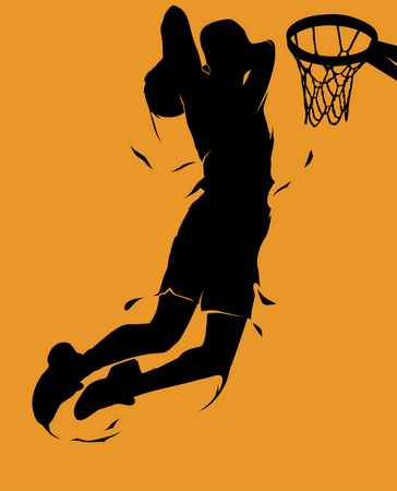 Jogador de basquete  Ilustração