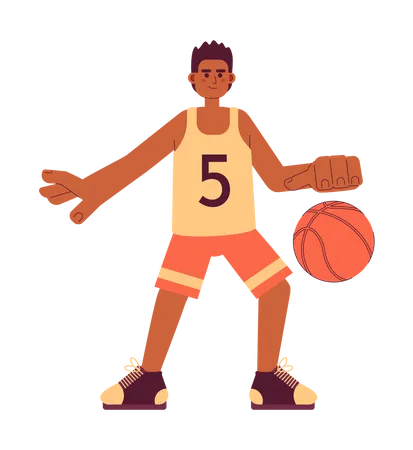 Jogador de basquete  Ilustração