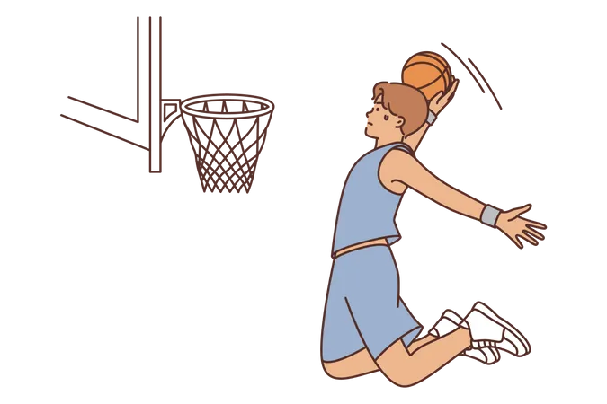 Jogador de basquete  Ilustração