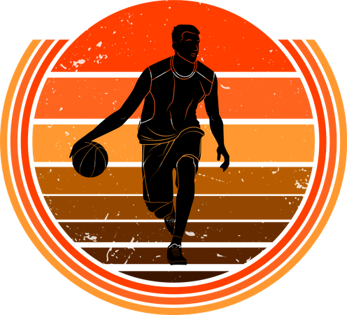 Jogador de basquete  Ilustração