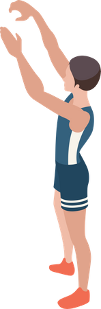 Jogador de basquete  Ilustração