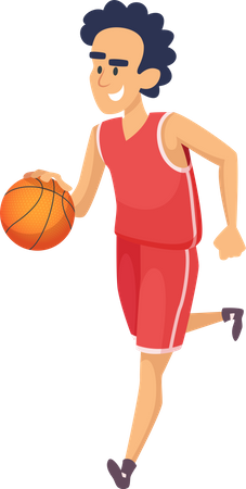 Jogador de basquete  Ilustração