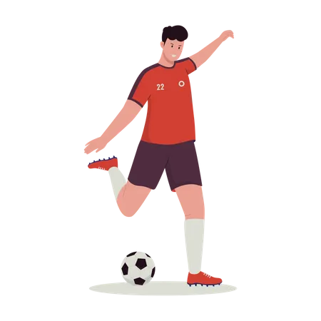 Jogador de futebol  Ilustração