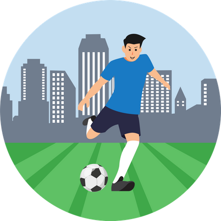 Jogador de futebol  Ilustração
