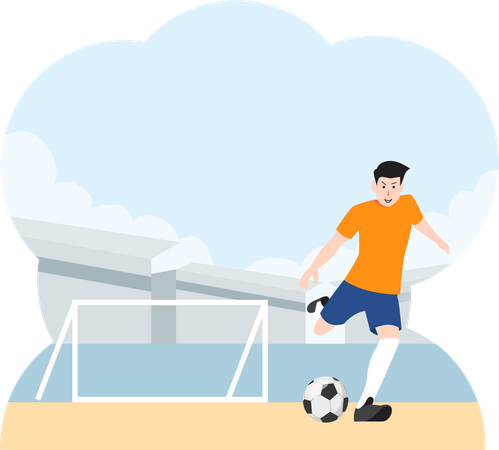 Jogador de futebol  Ilustração