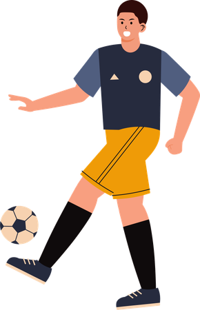 Jogador de futebol masculino  Ilustração