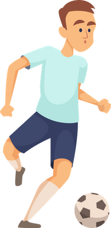 Jogador de futebol masculino  Ilustração