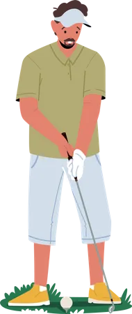Jogador de golf  Ilustração