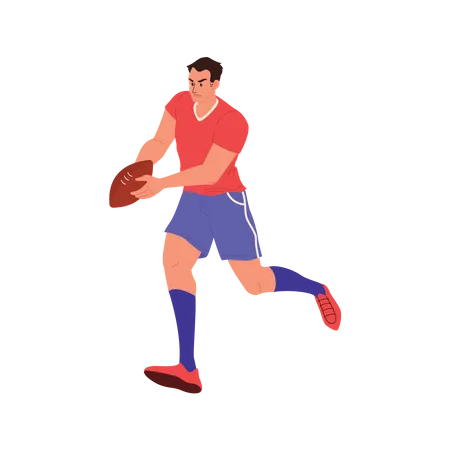 Jogador de rugby  Ilustração