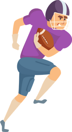 Jogador de rugby  Ilustração