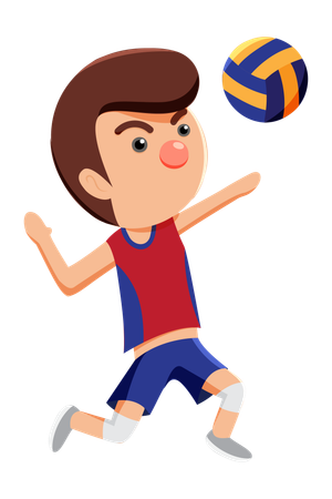 Jogador de voleibol  Ilustração