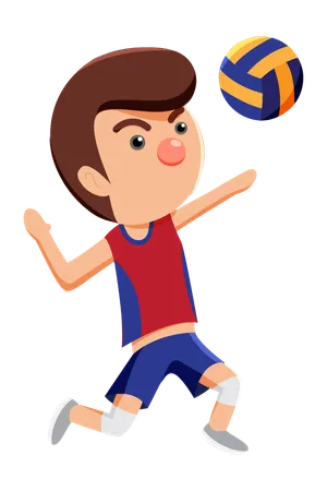 Jogador de voleibol  Ilustração