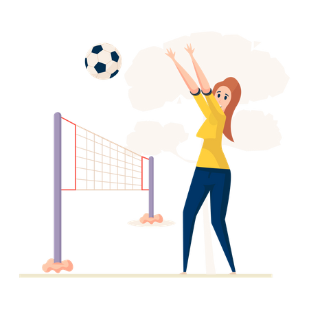 Jogador de voleibol  Ilustração