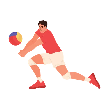 Jogador de voleibol  Ilustração