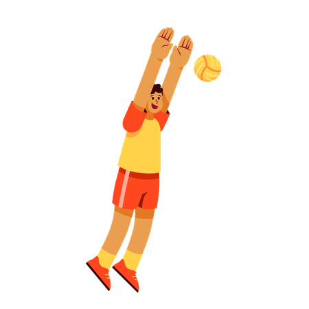 Jogador de voleibol  Ilustração