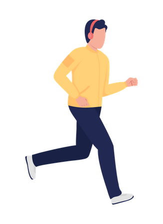 Jogging Man  Illustration