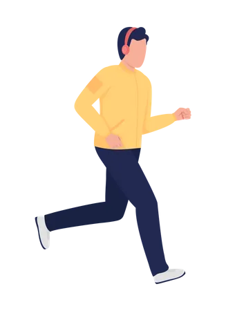 Jogging Man  Illustration