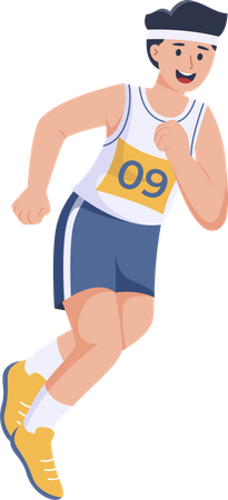 Jogging masculin  Illustration