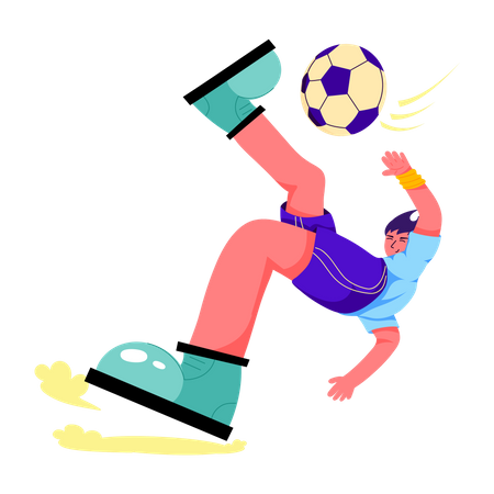 Jogo de futebol  Ilustração