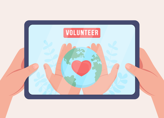 Join environmental volunteering  Illustration