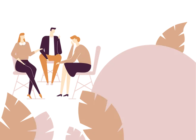Join group discussion  Illustration