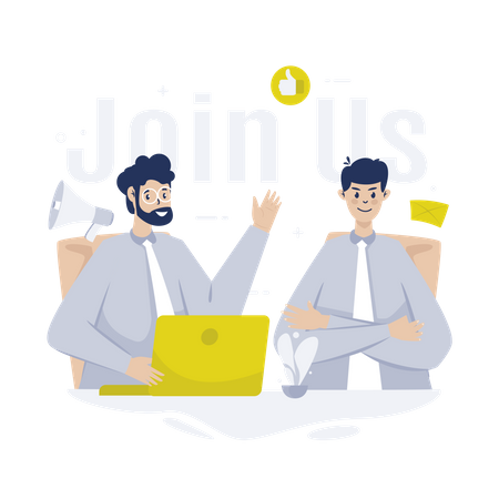 Join our team  イラスト