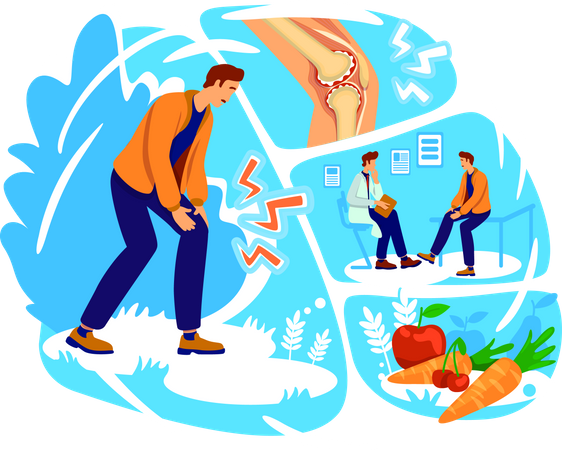 Joint pain  Illustration