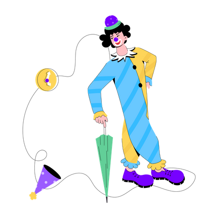 Joker Character  Illustration