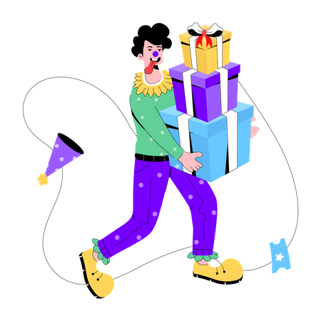 Joker Gifts  Illustration