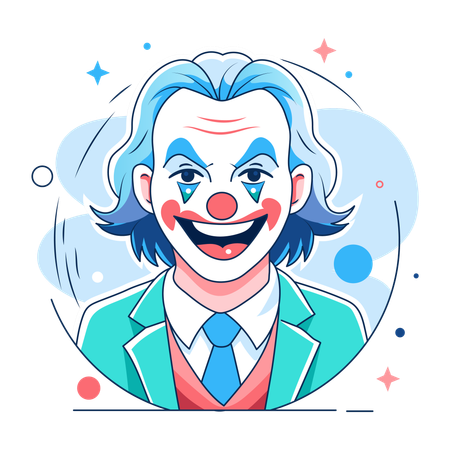 Joker lachen  Illustration