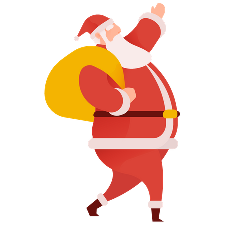 Jolly Santa  Illustration