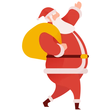 Jolly Santa  Illustration
