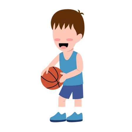 Jouer au basket  Illustration