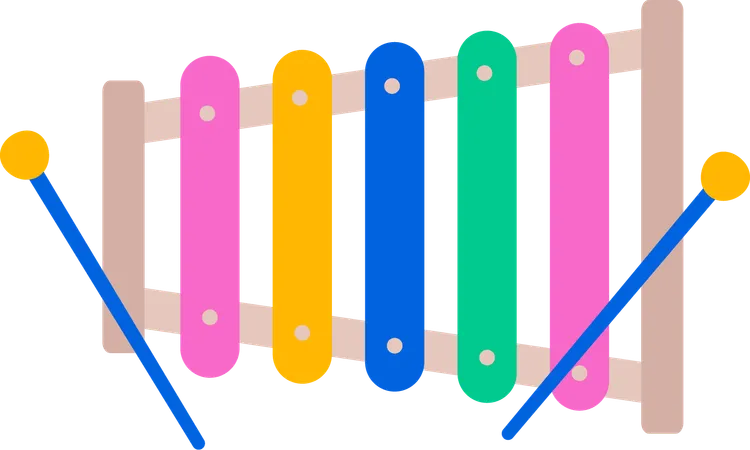 Xylophone jouet  Illustration