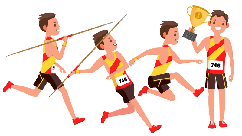 Joueur d'athlétisme  Illustration